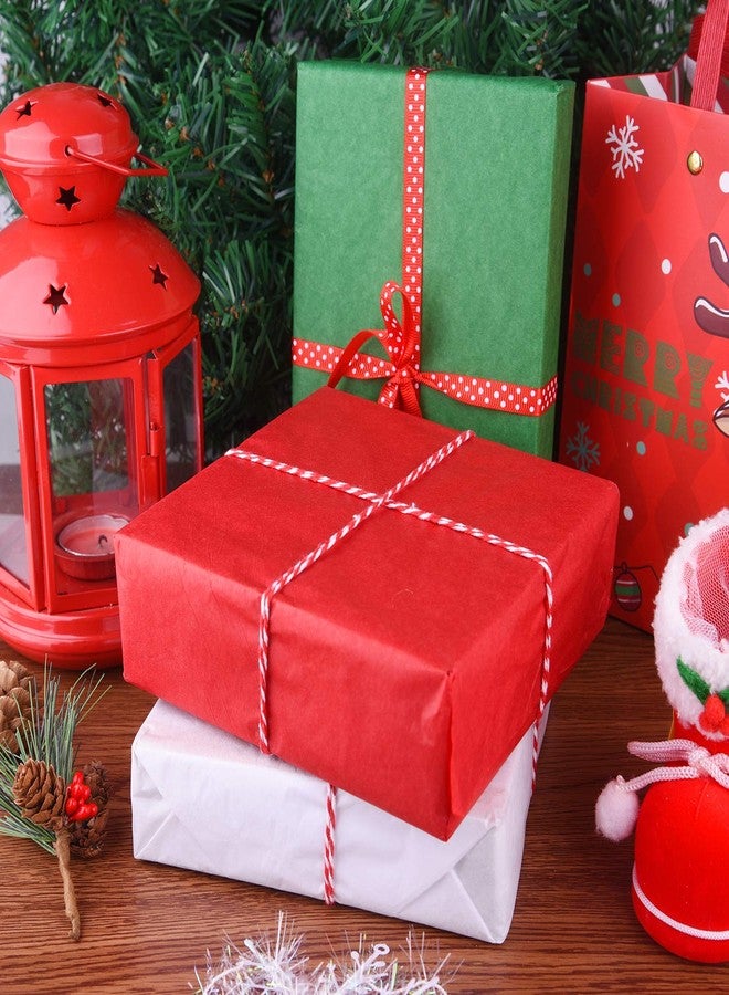MIAHART 60 Christmas Tissue Paper Sheets 50 * 35cm Christmas Wrapping Paper for DIY and Craft Gift Bags Decorations (Red, Green, and White) - Image 5